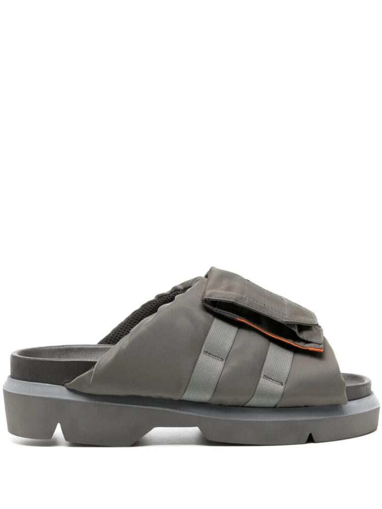 sacai pocket-strap chunky slides - Neutrals Cover