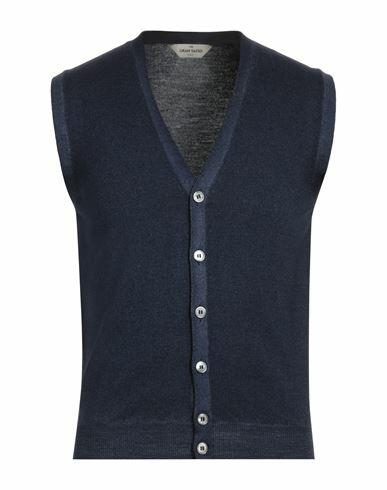 Gran Sasso Man Cardigan Navy blue Virgin Wool Cover