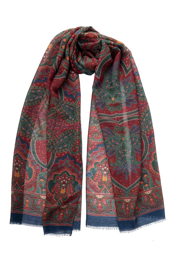 Elizabetta Uffizi - Wool Scarf in Chianti Red Cover