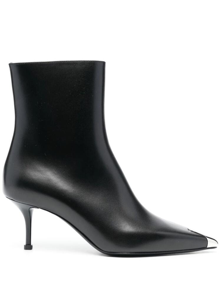 Alexander McQueen 70mm leather ankle boots - Black Cover