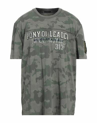 Aeronautica Militare Man T-shirt Military green Cotton Cover