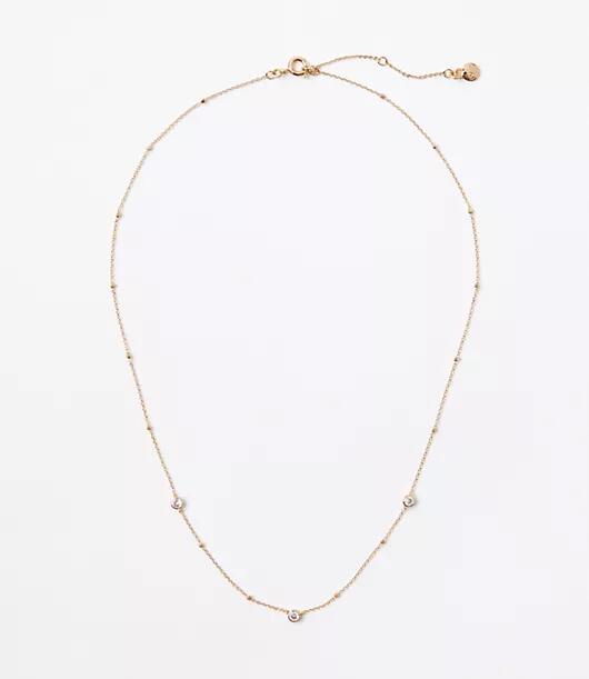 Loft Demi Fine Scattered Pave Necklace Cover