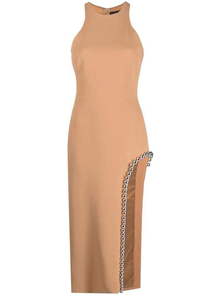 David Koma embellished sleeveless maxi dress - Neutrals Cover