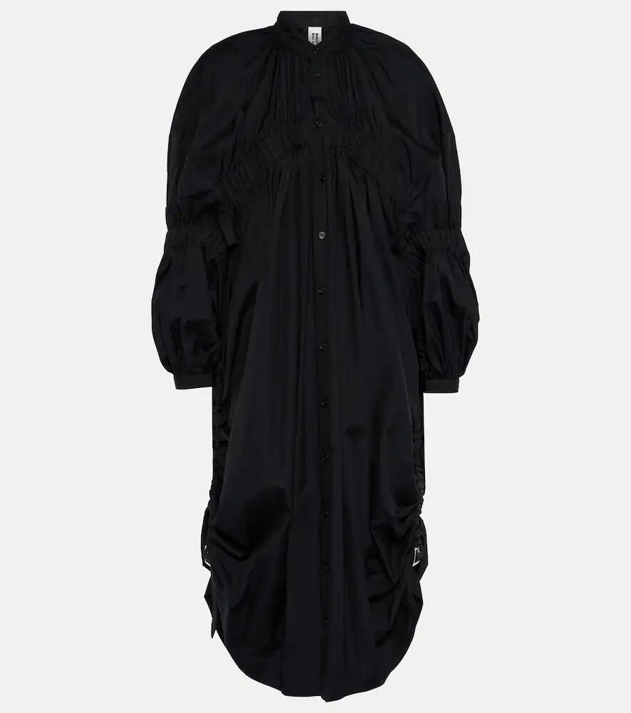 Noir Kei Ninomiya Draped cotton midi dress Cover