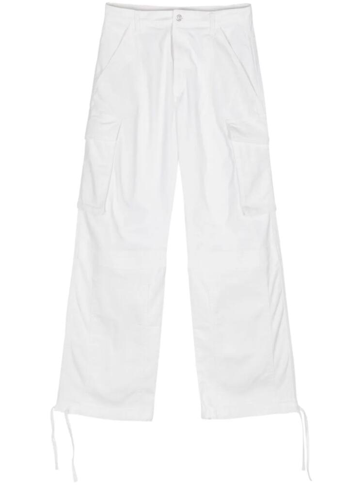 MOSCHINO JEANS twill-weave cargo pants - White Cover