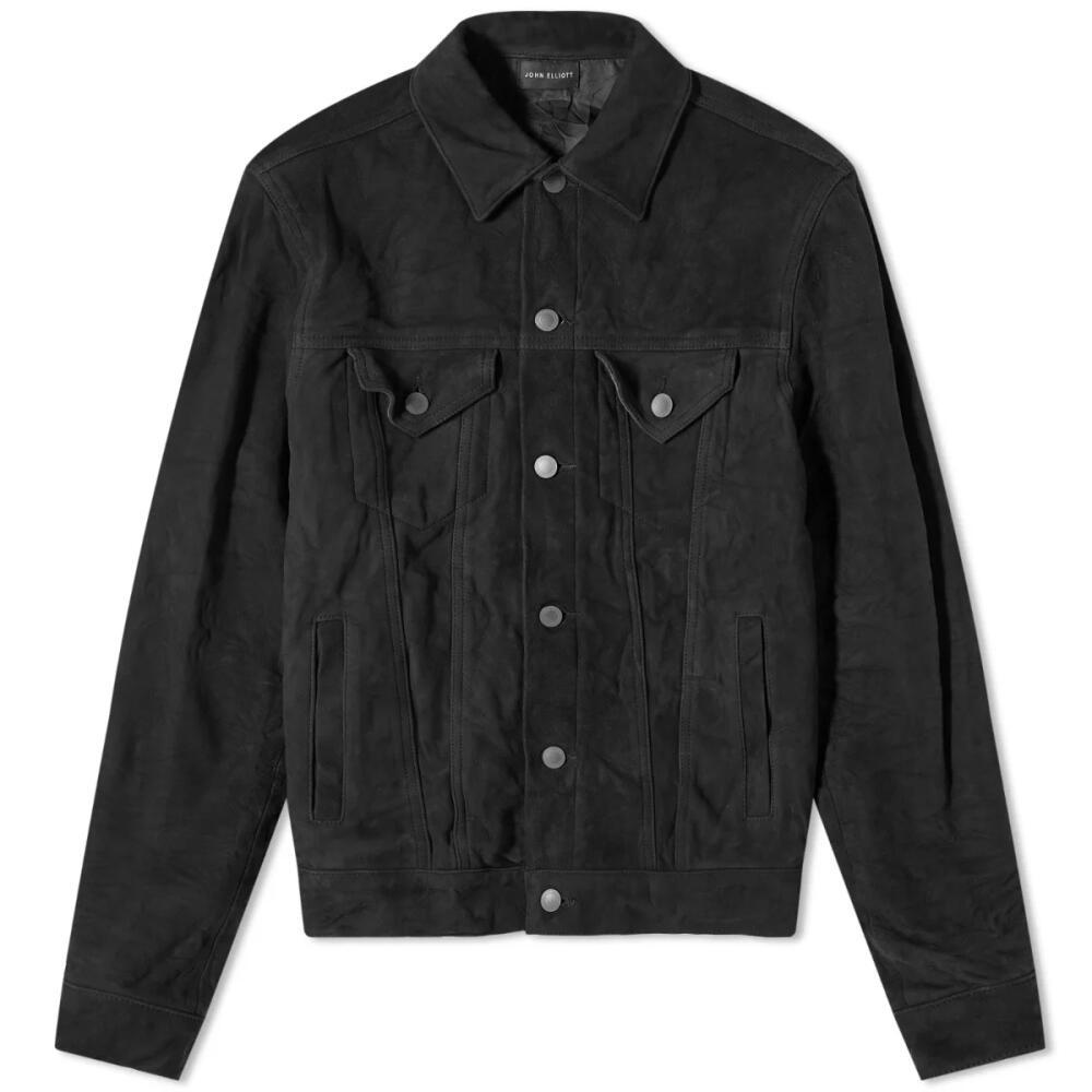 John Elliott Men's Suede Type III Thumper Jacket in Black Cover