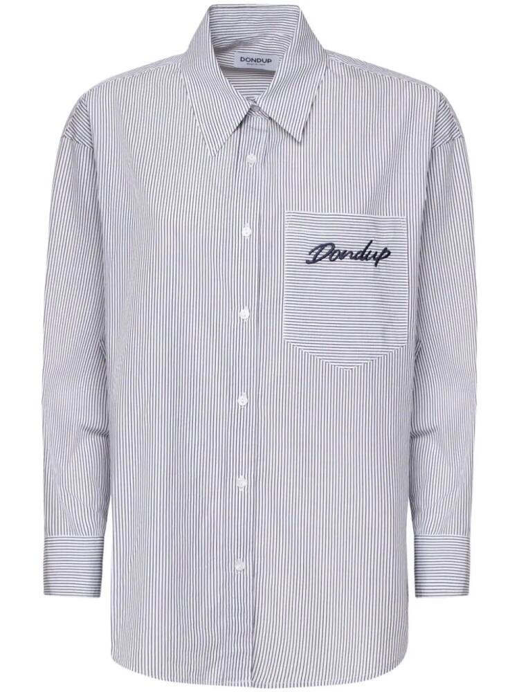 DONDUP stripe-print shirt - Blue Cover