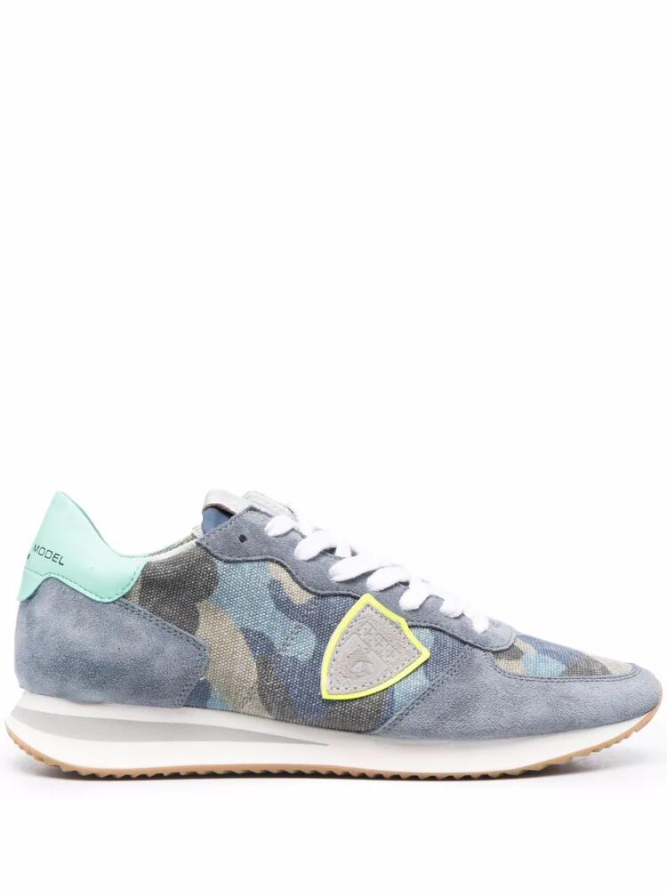 Philippe Model Paris Tropez camouflage low-top sneakers - Blue Cover