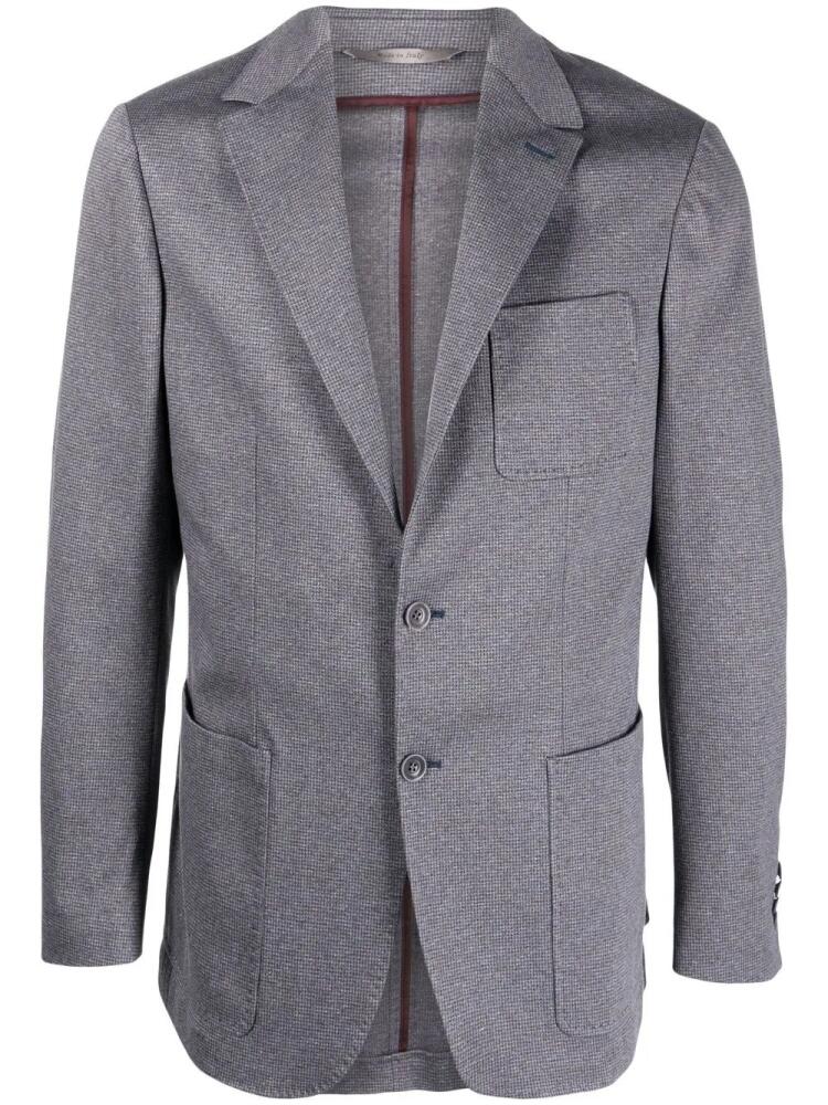 Canali single-breasted cotton blazer - Grey Cover