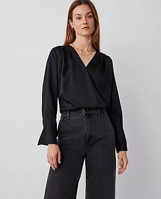 Ann Taylor Wrap Bodysuit Cover