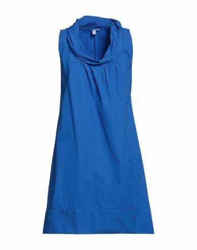 European Culture Woman Mini dress Blue Cotton Cover