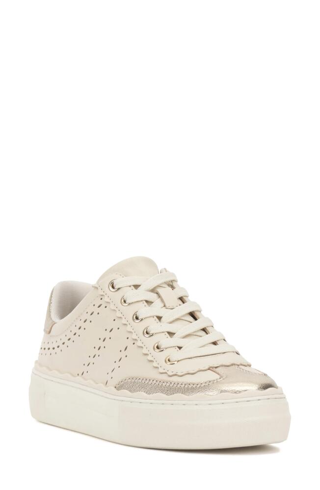 Vince Camuto Jenlie Platform Sneaker in Creamy White/Light Gold Cover