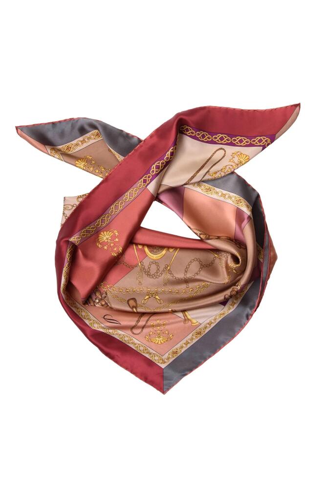 Elizabetta Gabriella - Hand Rolled Silk Foulard for Women in Rosewood Cover