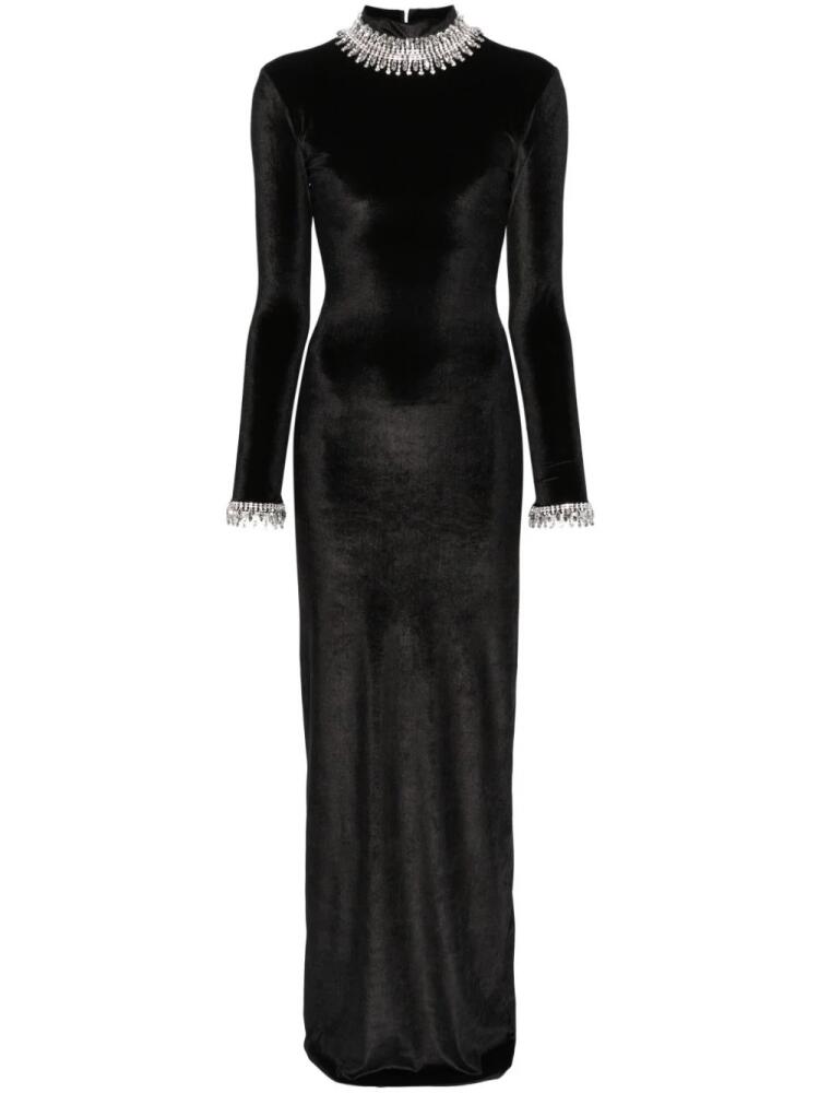 Atu Body Couture crystal-embellished velvet gown - Black Cover