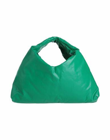 Kassl Editions Woman Handbag Green Cotton, Polyurethane, Elastane Cover