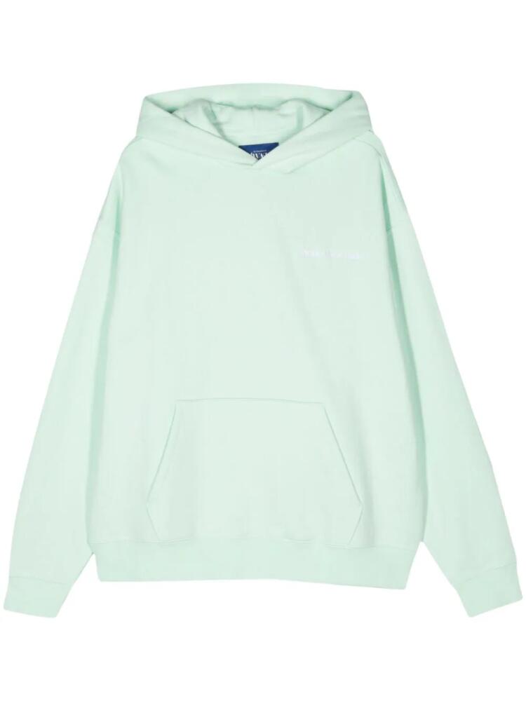 Awake NY serif-logo embroidered hoodie - Green Cover