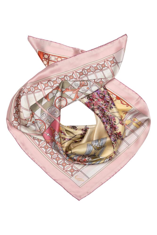 Elizabetta Garden of Dreams - Hand Rolled Silk Foulard for Women in Pink Cover