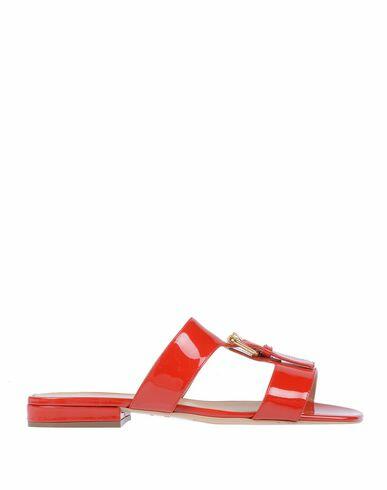 Sergio Rossi Woman Sandals Red Soft Leather Cover