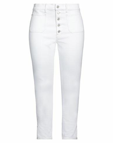 Polo Ralph Lauren Woman Jeans White Cotton, Elastane Cover