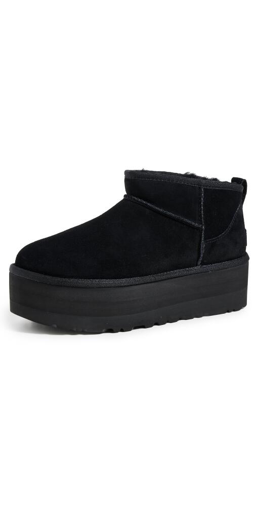 UGG Classic Ultra Mini Platform Boots Black Cover