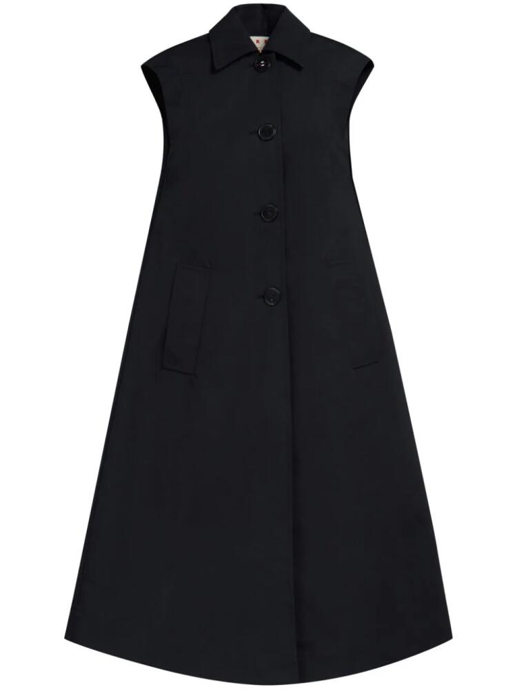 Marni double-breasted cotton waistcoat - Black Cover