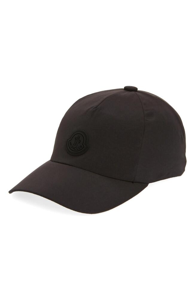 Moncler Logo Patch Baseball Cap in Black Cover