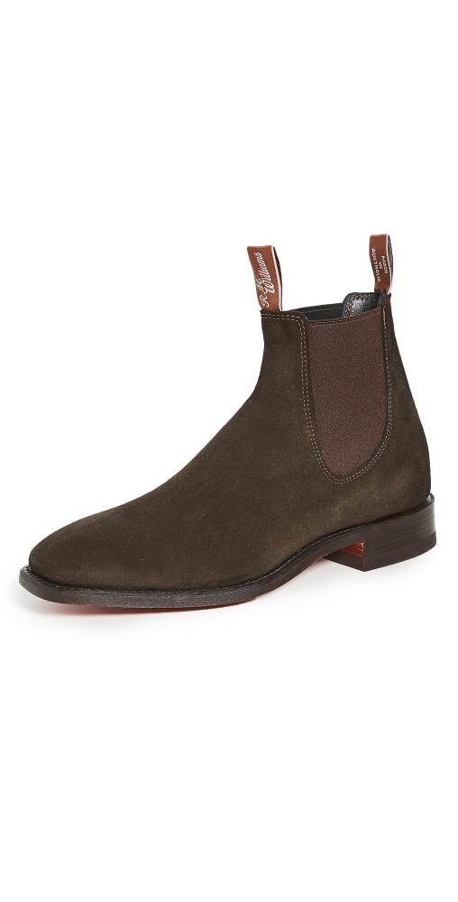 R. M. Williams Suede RM Boots Chocolate Cover