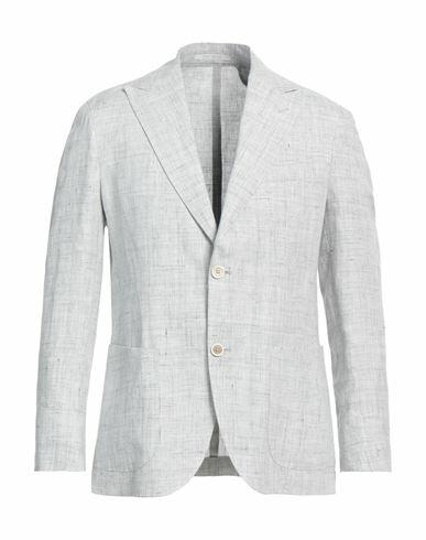 Eleventy Man Blazer Light grey Linen Cover