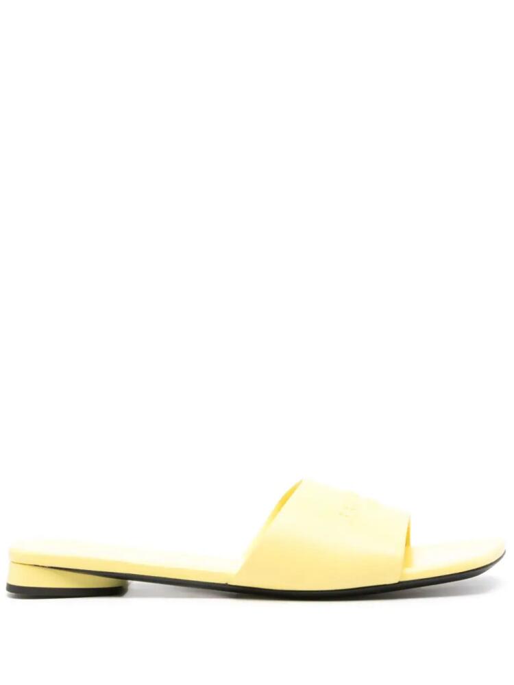 Balenciaga Duty Free leather slides - Yellow Cover