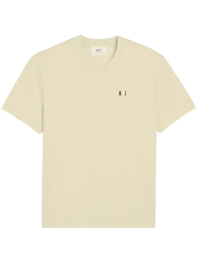 AMI Paris Bleu Blanc Rouge Ami T-shirt - Neutrals Cover