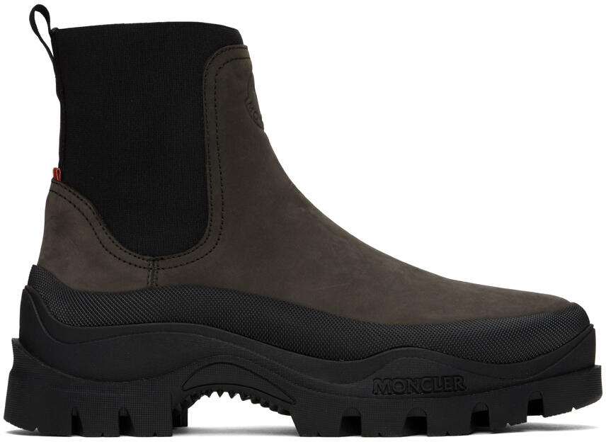 Moncler Brown Larue Chelsea Boots Cover