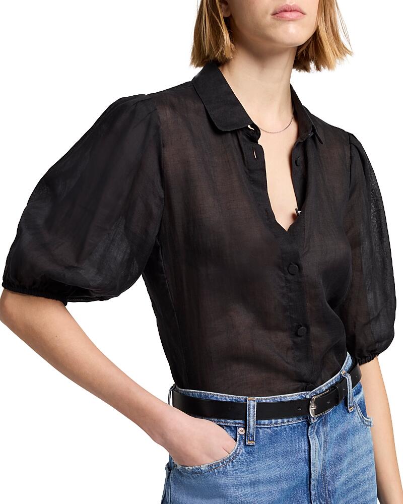 7 For All Mankind Puff Sleeve Blouse Cover