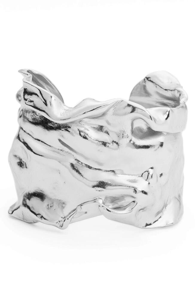 Karine Sultan Sculptural Cuff in Silver Cover