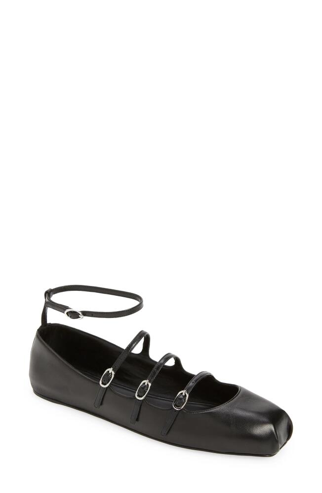 Alexander McQueen Caged Ballet Flat in Black Cover