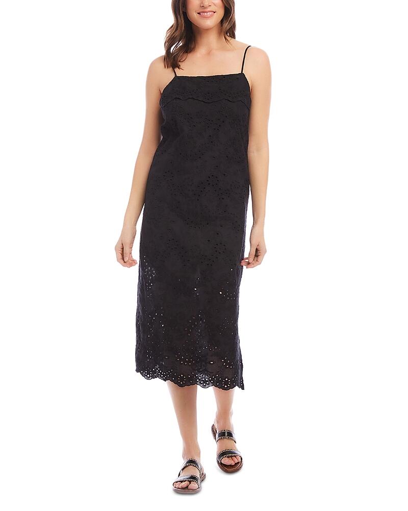 Karen Kane Cotton Eyelet Midi Dress Cover