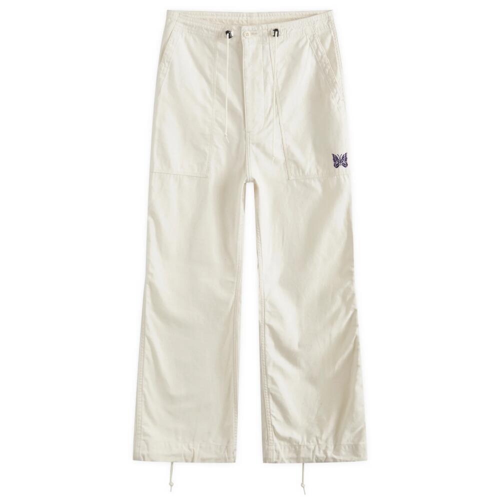 Needles Women's String Fatigue Pant in White Cover