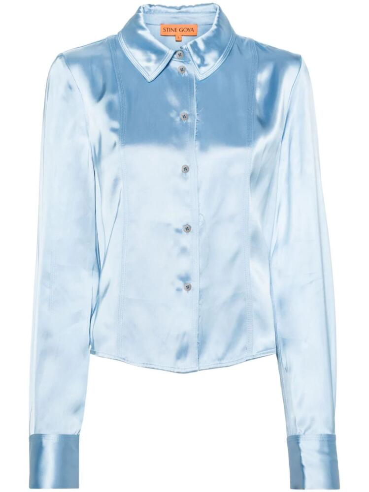 Stine Goya Shane seam-detail shirt - Blue Cover