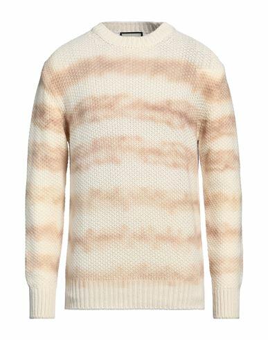 Bruno Manetti Man Sweater Sand Wool, Cashmere Cover