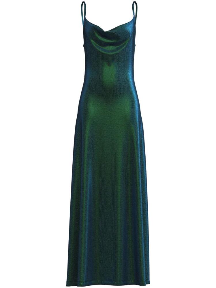 Margherita MACCAPANI lurex-detail maxi dress - Green Cover