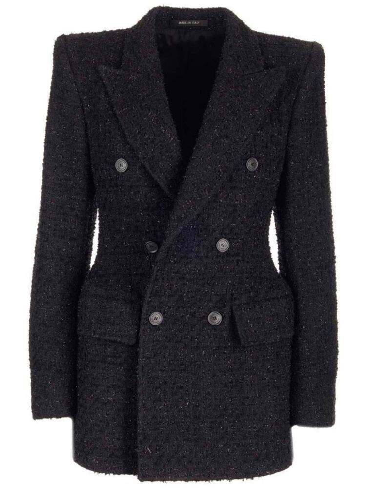 Balenciaga Hourglass tweed blazer - Black Cover