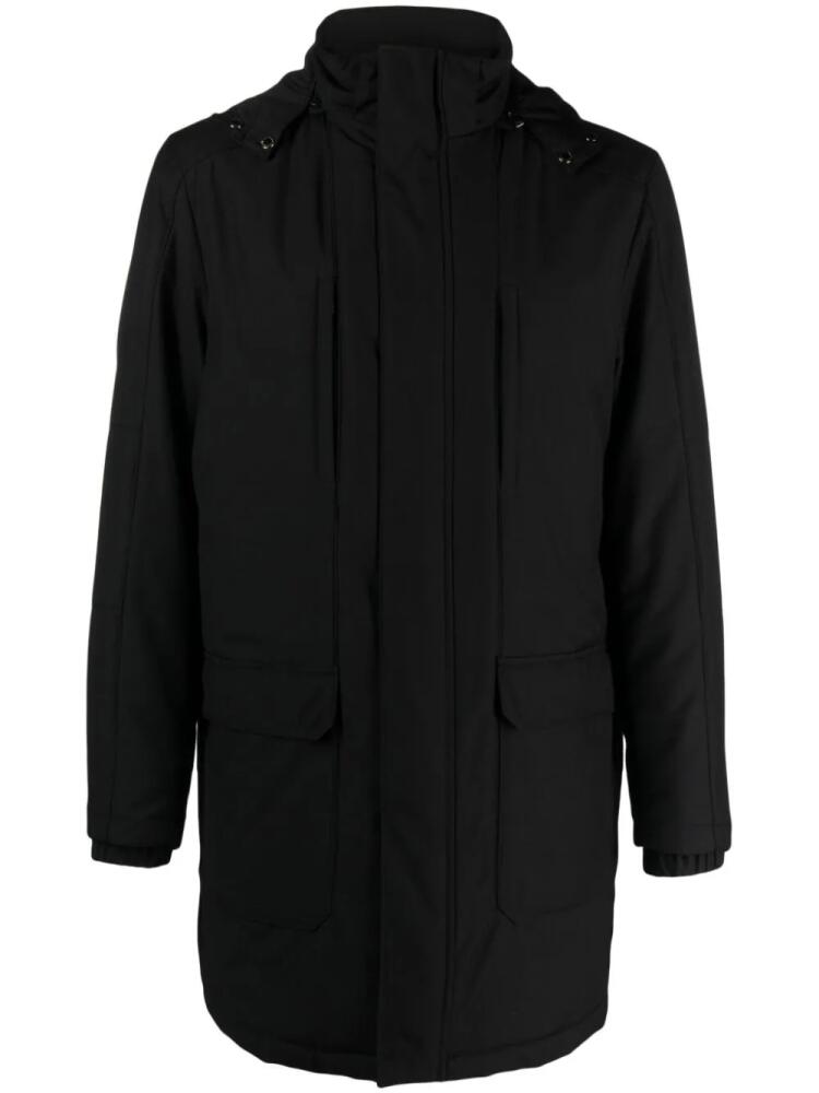 Corneliani high-neck padded coat - Black Cover