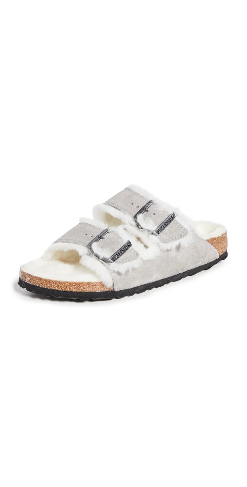 Birkenstock Arizona Shearling Sandals Stone Coin/Natural Cover