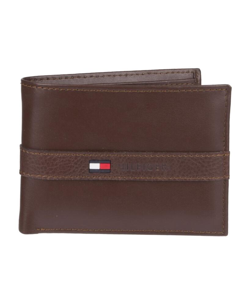 Men's Tommy Hilfiger Premium Leather Rfid Passcase - Cognac Cover