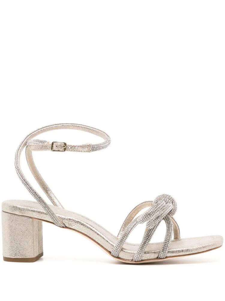 Loeffler Randall Leather Bow 60mm Sandal - Gold Cover