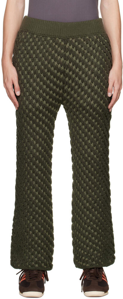 Isa Boulder Green Succulent Sweatpants Cover