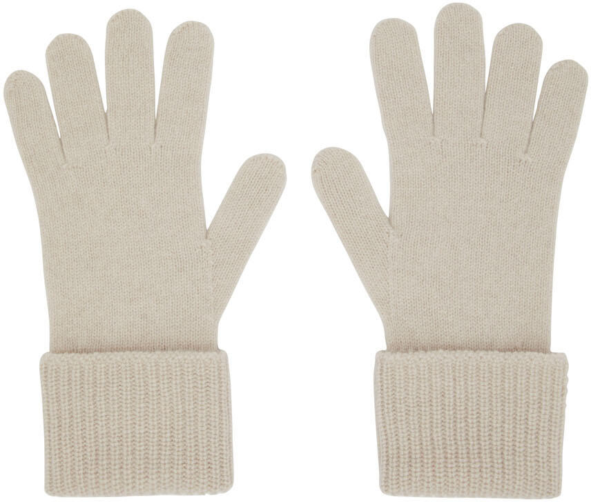 The Row Off-White Cashmere Halita Gloves Cover