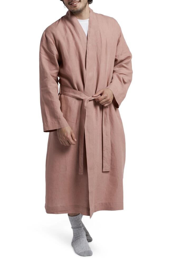 Parachute Gender Inclusive Linen Robe in Clay Cover