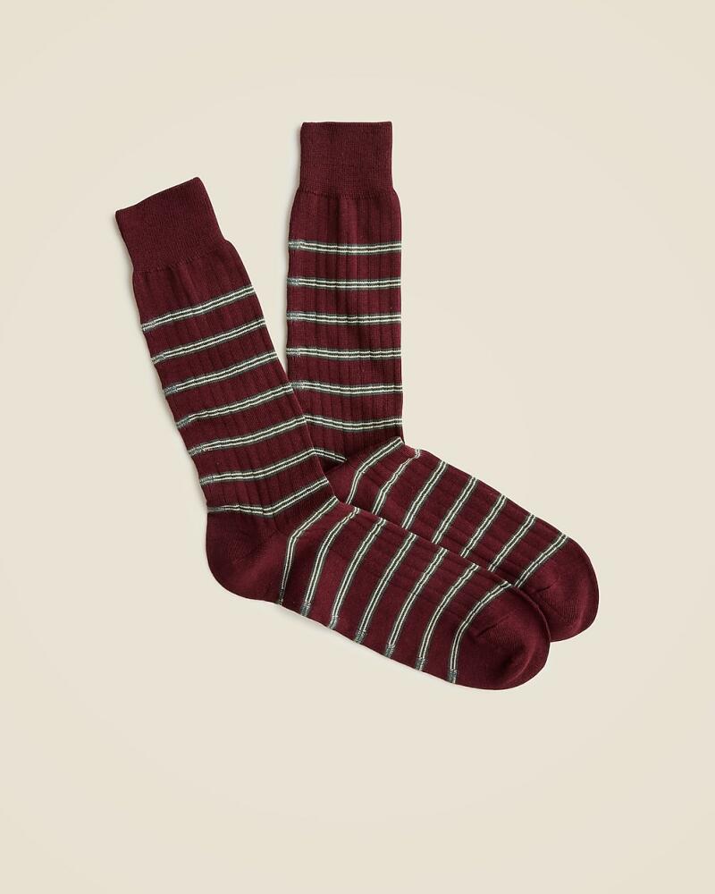 J.Crew Cotton-blend socks in stripe Cover