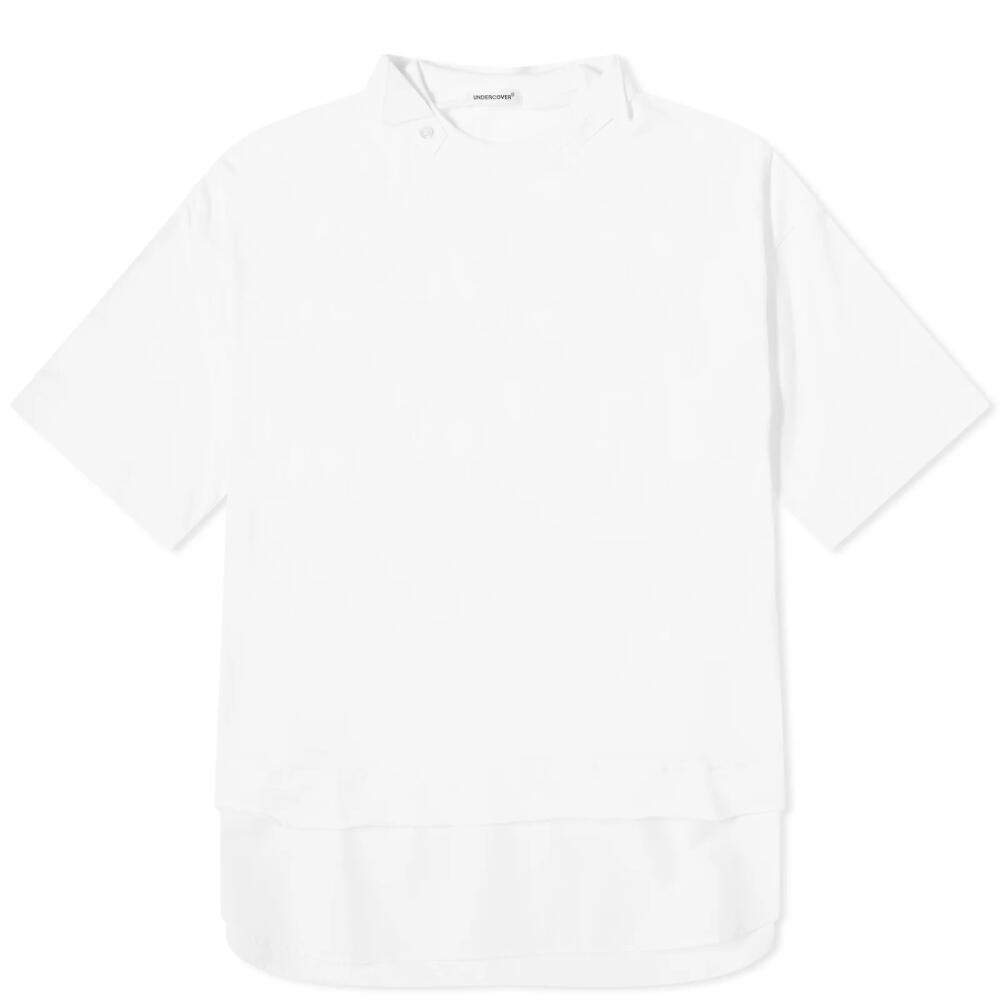 Undercover Women's Oversized Mixed Fabric T-Shirt in White Cover