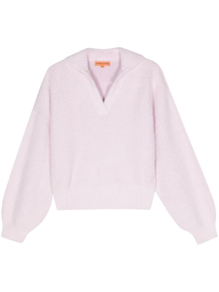 Stine Goya Naia brushed ribbed jumper - Pink Cover